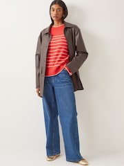 Monsoon Red Sae Stripe Jumper - Image 5 of 5