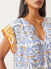 Monsoon Blue Cece Woodblock Print Top - Image 5 of 5