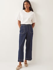 Monsoon Blue Harper Regular Wide Leg Jeans - Image 1 of 5