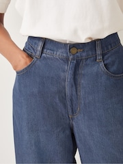 Monsoon Blue Heidi Slouchy Wide Leg Jeans - Image 4 of 5