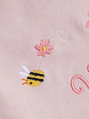 My 1st Years Personalised Floral Bee 100% Cotton Sweatshirt - Image 2 of 5