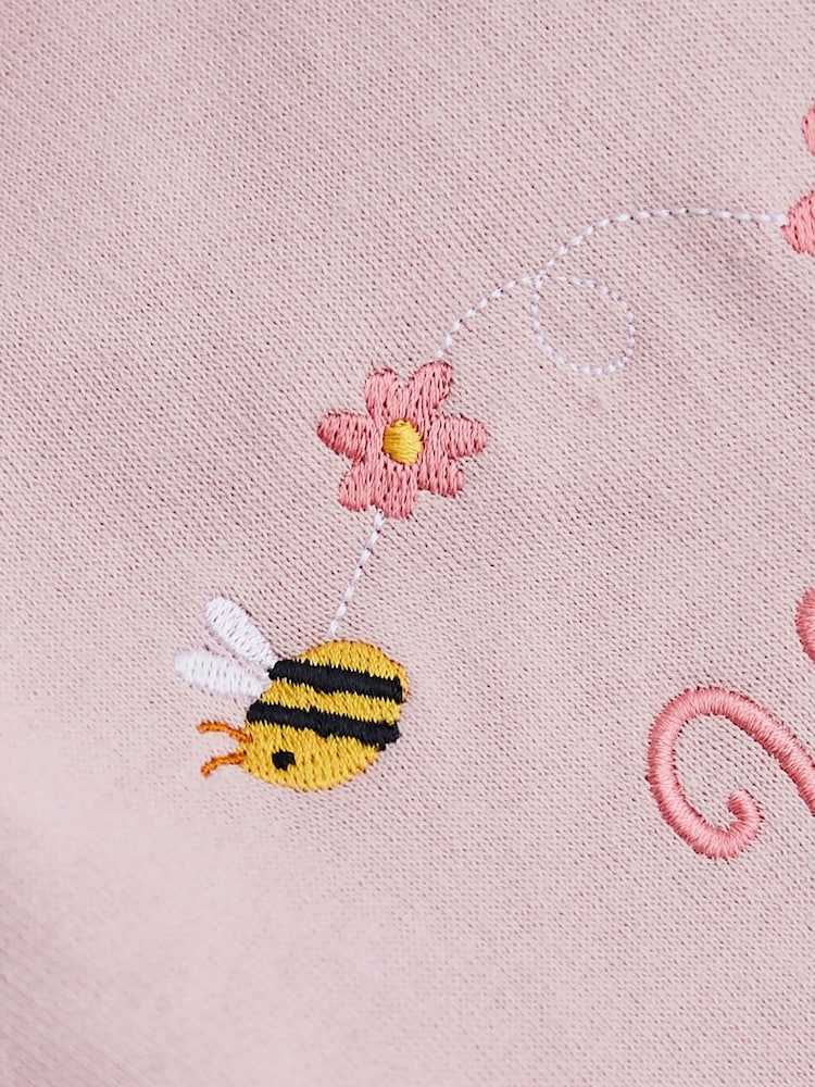My 1st Years Personalised Floral Bee 100% Cotton Sweatshirt - Image 2 of 5