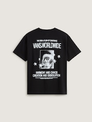 Vans Mens Chaos Short Sleeve Black T-Shirt - Image 2 of 2