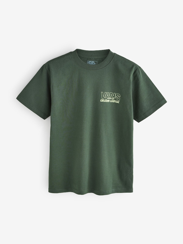 Vans Mens Green Shop Front Short Sleeve T-Shirt - Image 1 of 2