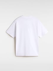 Vans Mens Loose Fit Salton Short Sleeve White T-Shirt - Imagen 2 de 2
