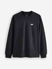 Vans Mens Loose Fit Long Sleeve Black T-Shirt - Image 1 of 2