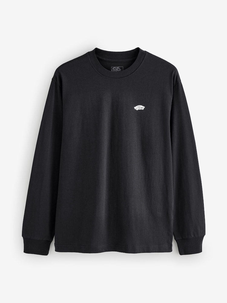 Vans Mens Loose Fit Long Sleeve Black T-Shirt - Image 1 of 2