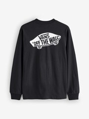 Vans Mens Loose Fit Long Sleeve Black T-Shirt - Image 2 of 2