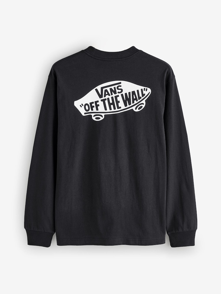 Vans Mens Loose Fit Long Sleeve Black T-Shirt - Image 2 of 2