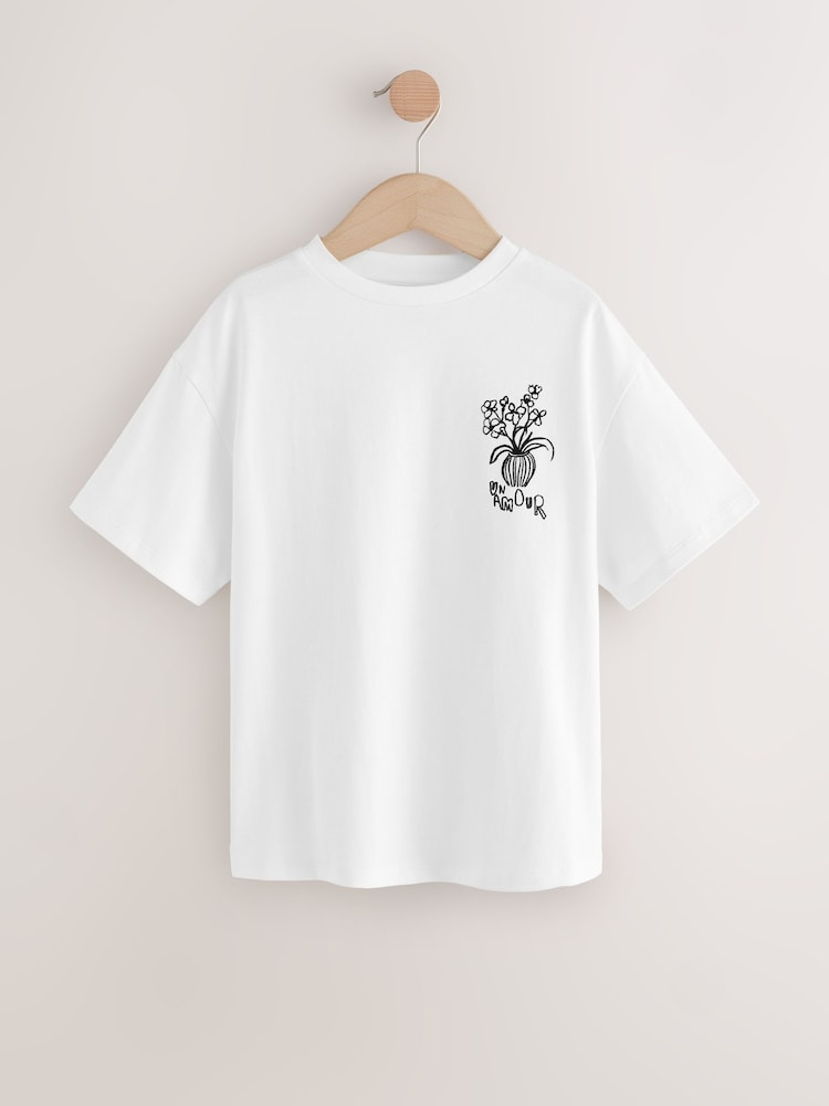 White Vase Graphic T-Shirt (3-16yrs) - Image 1 of 4