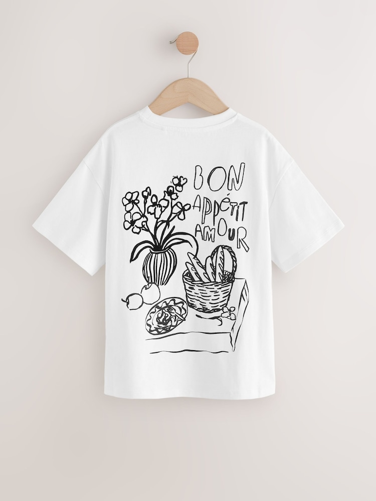 White Vase Graphic T-Shirt (3-16yrs) - Image 2 of 4