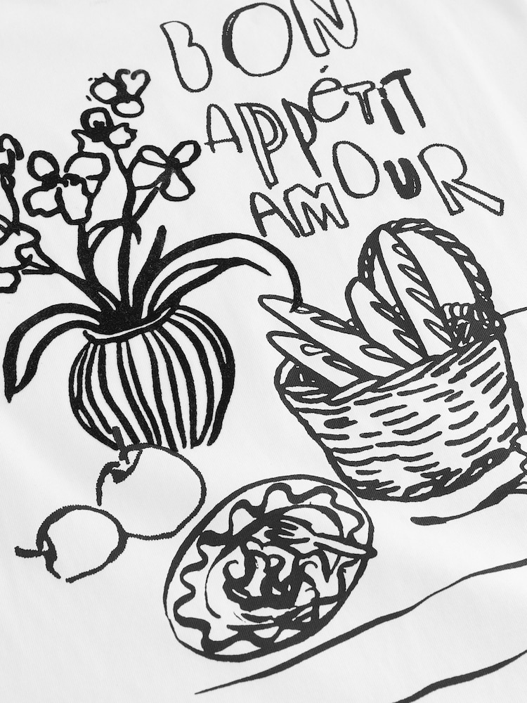 White Vase Graphic T-Shirt (3-16yrs) - Image 4 of 4