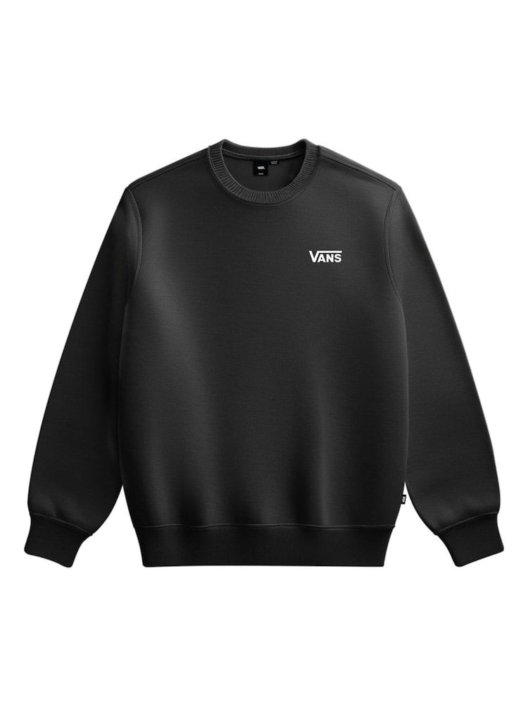 Vans Mens Left Chest Logo Crew Black Sweatshirt - Image 1 of 1