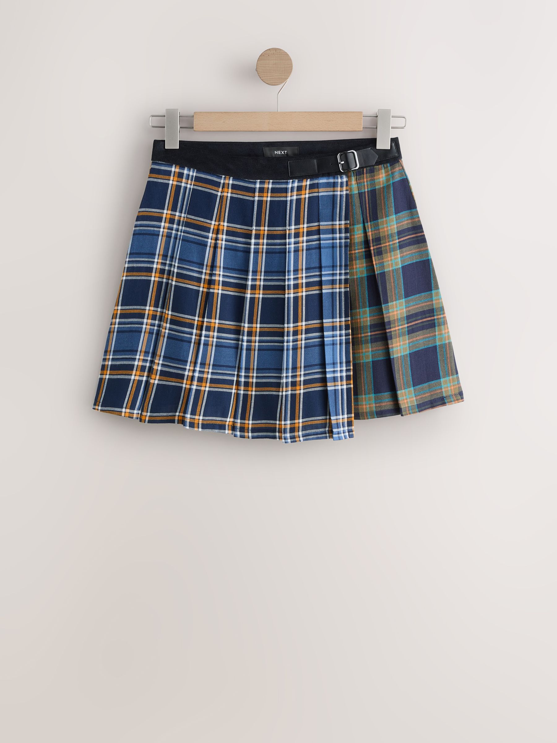 Buy Blue/Green Spliced Check Mini Skirt from Next Bosnia and