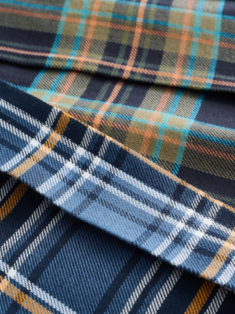Blue/Green Spliced Check Mini Skirt - Image 7 of 7