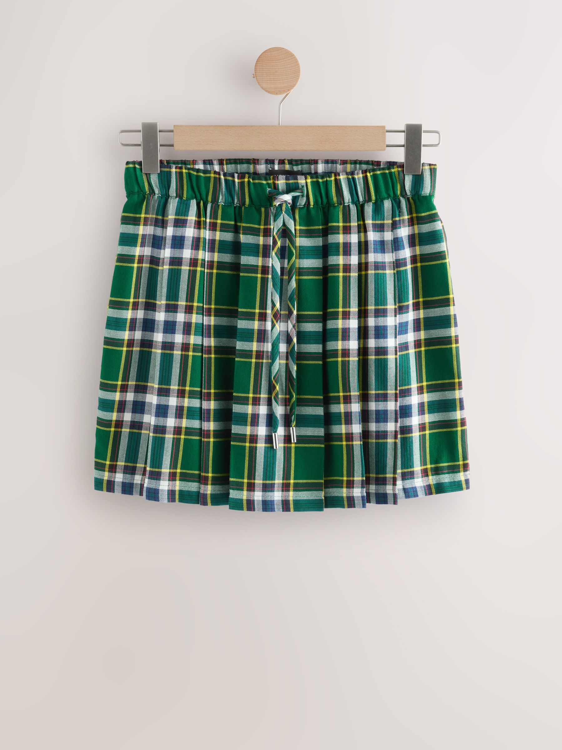 Buy Green Check Pull On Mini Skirt from Next USA