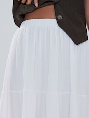 White Tiered Maxi Skirt - Image 6 of 6