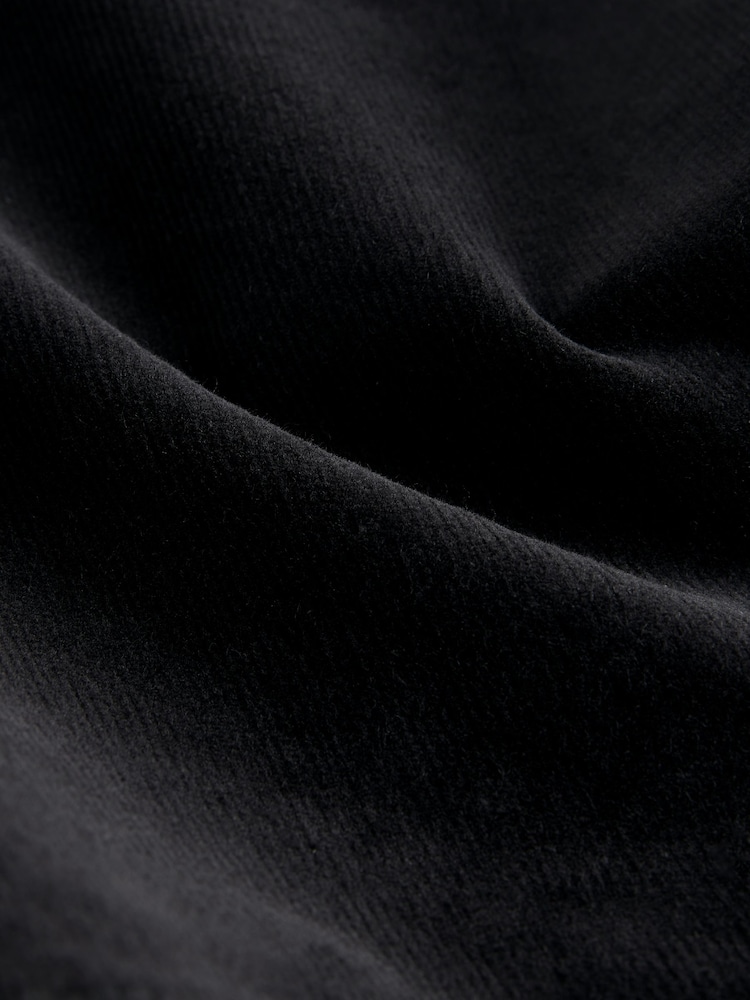 Black Mini Cord Wrap Skirt - Image 7 of 7