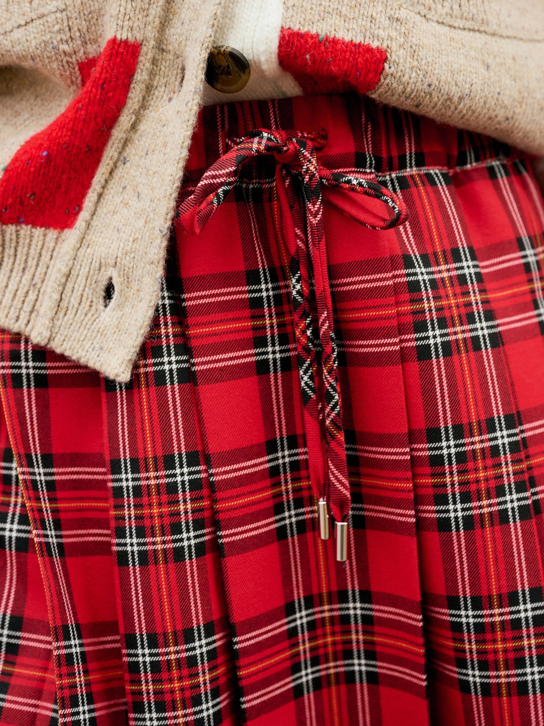 Buy Red Check Pull On Mini Skirt from Next USA