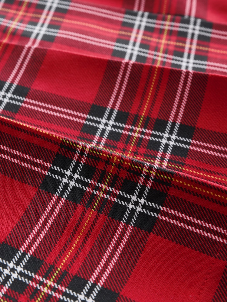 Red Check Pull On Mini Skirt - Image 8 of 8 Red Check Pull On Mini Skirt - Image 8 of 8