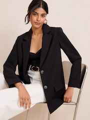 Friends Like These Black Boyfriend Premium Tailored Blazer - Image 1 of 5