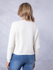 Lakeland Clothing Beverley Knitted White Cardigan - Slika 7 iz 9