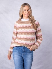 Lakeland Clothing Lily Striped Jumper - Image 3 of 7