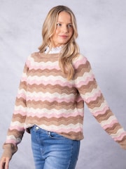Lakeland Clothing Lily Striped Jumper - Image 6 of 7