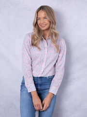 Lakeland Clothing Lark Floral Print 100% Cotton Shirt - Image 1 of 6