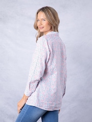 Lakeland Clothing Lark Floral Print 100% Cotton Shirt - Image 3 of 6