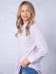 Lakeland Clothing Lark Floral Print 100% Cotton Shirt - Image 4 of 6