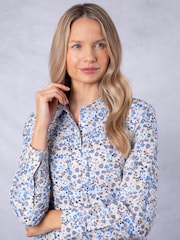Lakeland Clothing Lark Floral Print 100% Cotton Shirt - Image 4 of 7