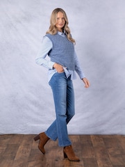 Lakeland Clothing Blue Paloma Knitted Vest - Image 8 of 9