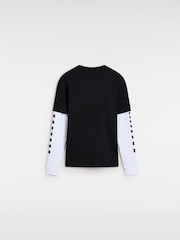 Vans Boys Long Sleeve Check Black T-Shirt - Image 6 of 6