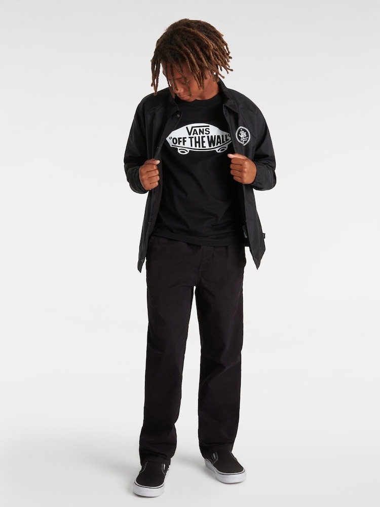 Vans Boys Style 76 Short Sleeve Black T-Shirt - Image 1 of 9