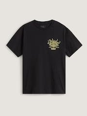 Vans Boys Scratched Records Short Sleeve Brown T-Shirt - Image 1 of 2
