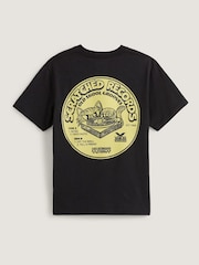 Vans Boys Scratched Records Short Sleeve Brown T-Shirt - Image 2 of 2