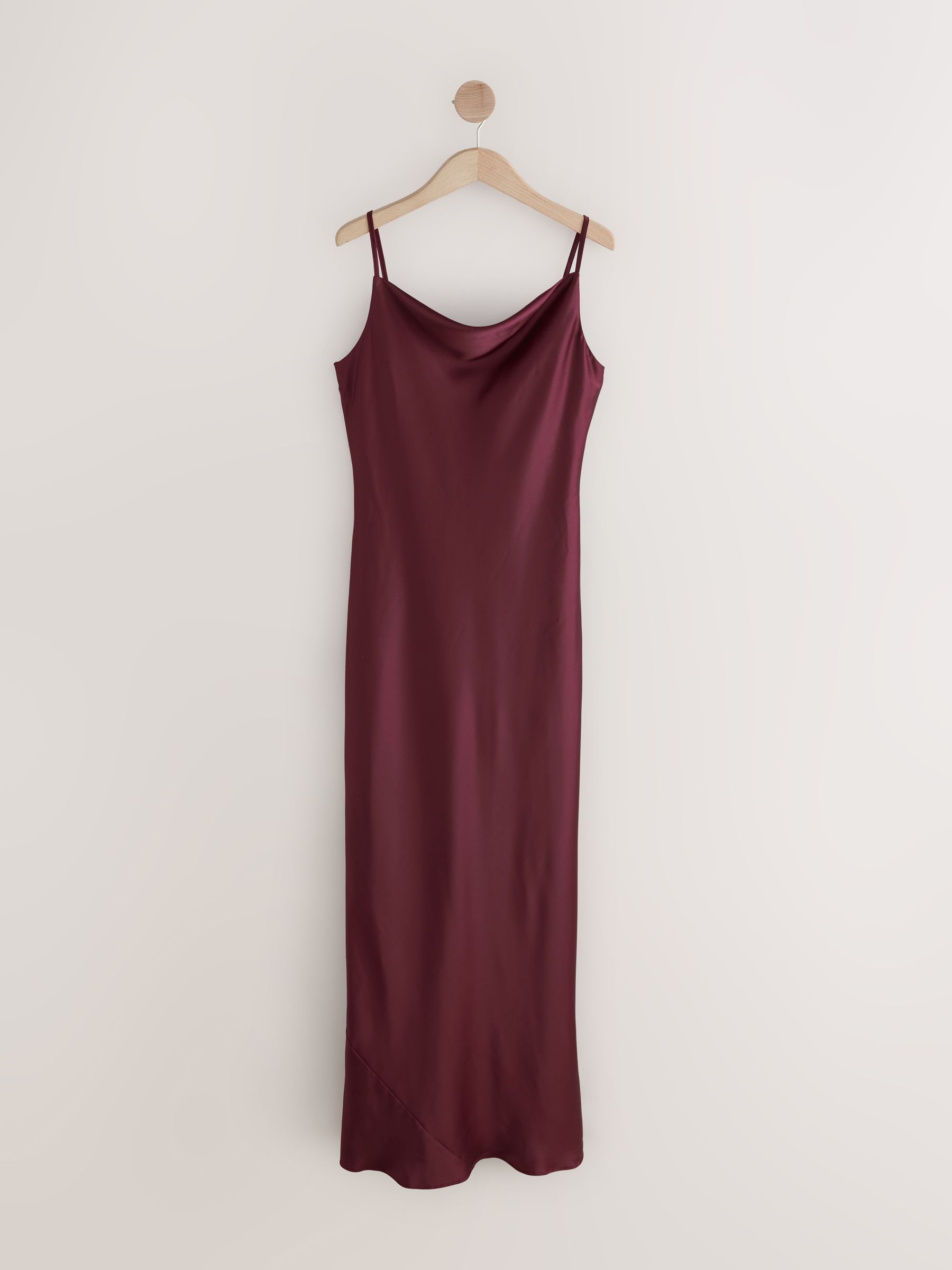Buy Burgundy Red Satin Cowl Neck Wedding Guest Bridesmaid Maxi Dress from Next USA Buy Burgundy Red Satin Cowl Neck Wedding Guest Bridesmaid Maxi Dress from Next USA