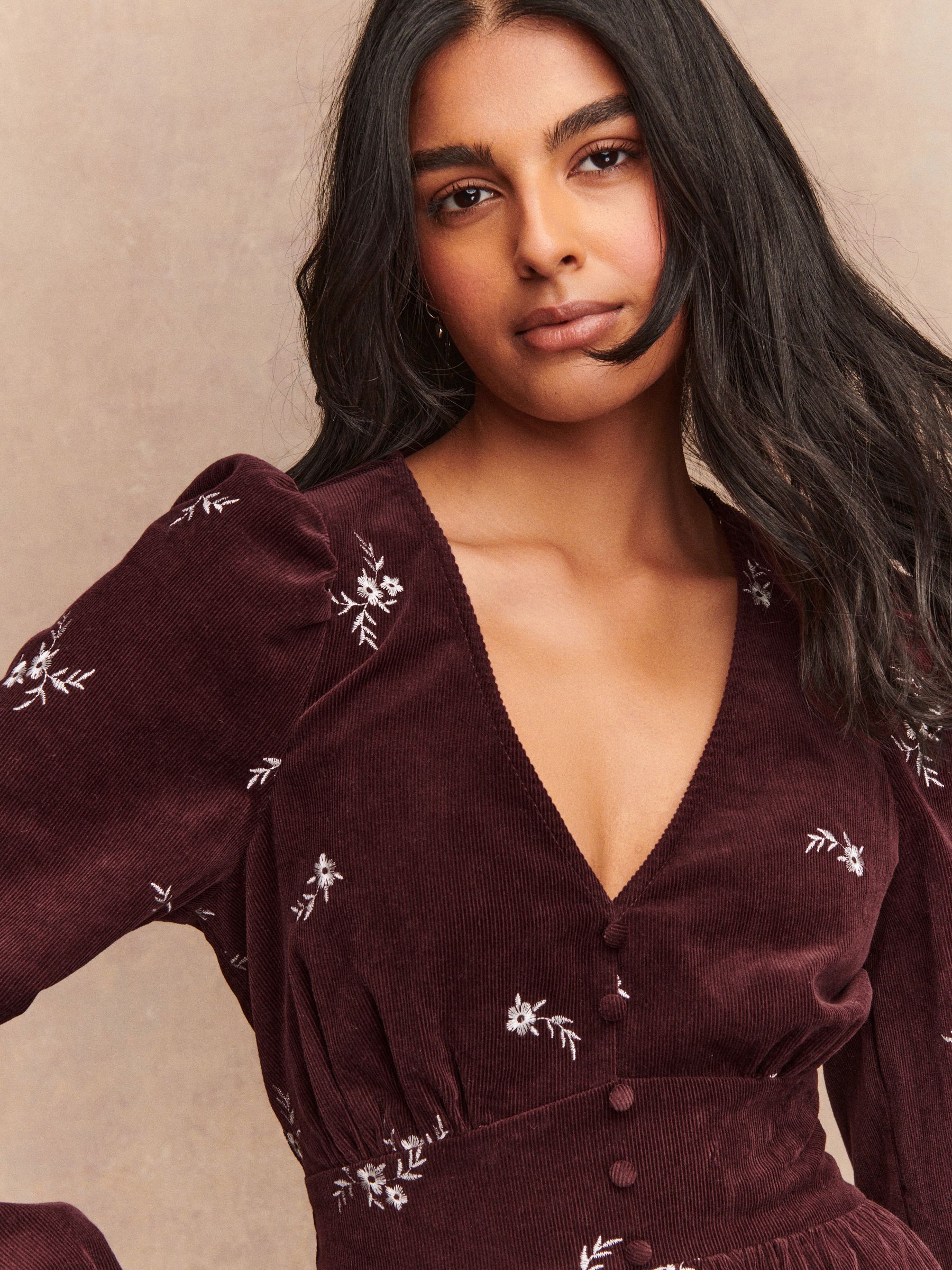 next red floral dress Buy Burgundy Red/White Floral Mini Cord Long Sleeve Dress from Next USA