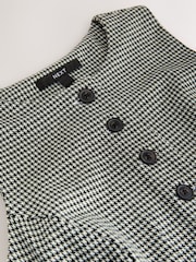 Mono Check Sleeveless Button Down Pinny Dress - Image 3 of 3