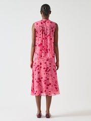 LK Bennett Rhoda Desert and Rio Viscose Wildflower Bow Blouse - Imagen 2 de 4