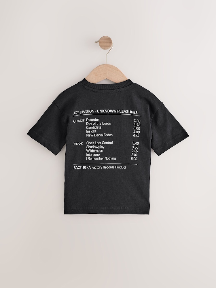 Noir - T-shirt Joy Division imprimé au dos à manches courtes (3mois -7ans) - Image 3 of 6