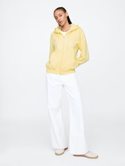 Gap Yellow Vintage Logo Zip Up Hoodie - Image 3 of 5