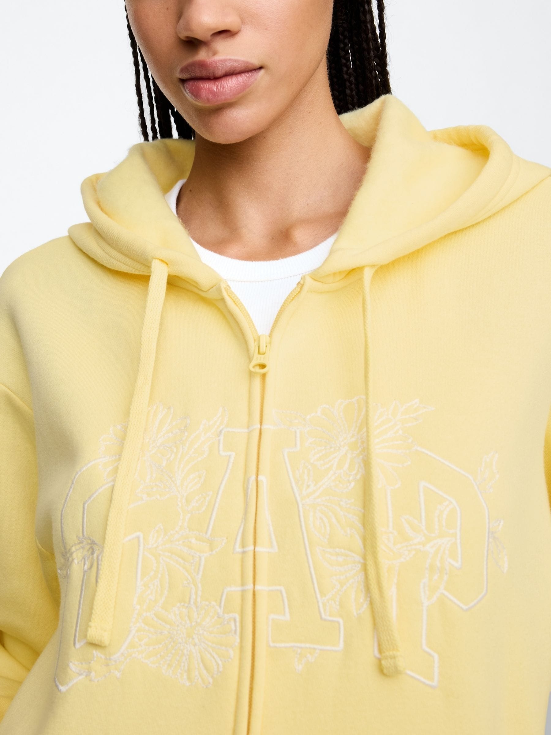 Buy Gap Yellow Vintage Logo Zip Up Hoodie from Next Ireland