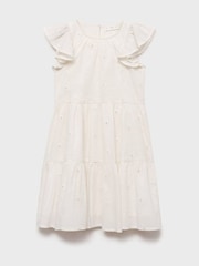 Mango Cream Polka-Dots Cotton Dress - Image 1 of 3