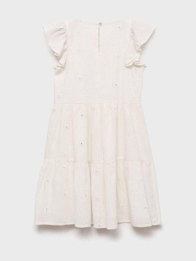 Mango Cream Polka-Dots Cotton Dress - Image 2 of 3
