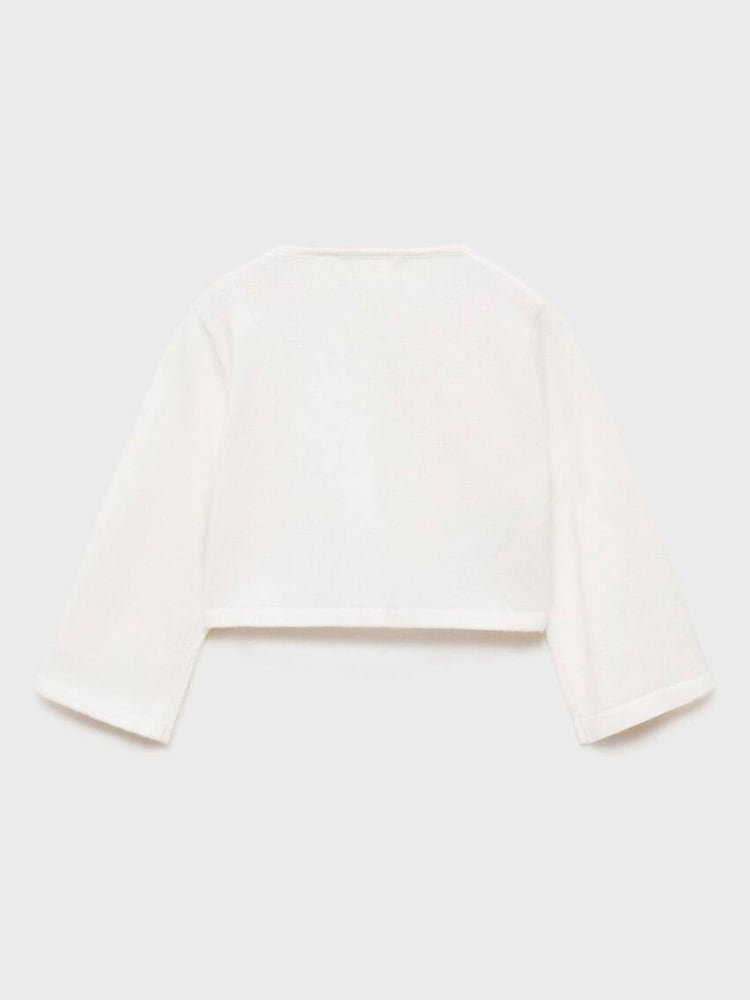 Mango Cream Button Up Cardigan - Image 2 of 3