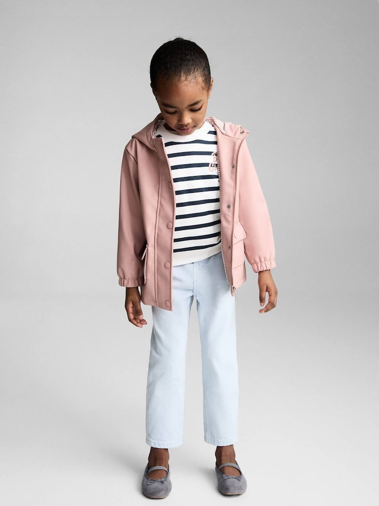 Mango Pink Quilted Hooded Jacket - Image 1 of 5