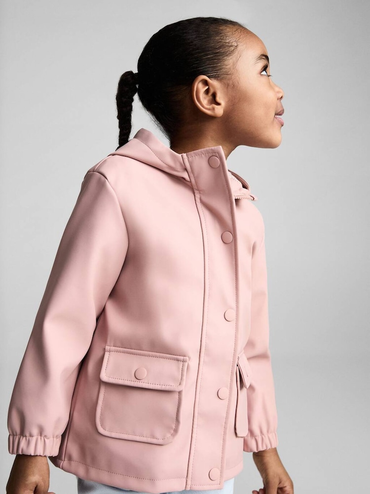 Mango Pink Quilted Hooded Jacket - Image 2 of 5