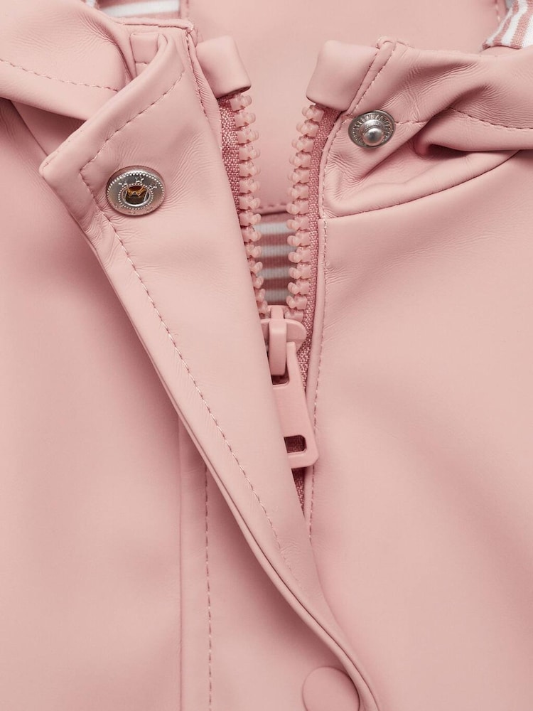 Mango Pink Quilted Hooded Jacket - Image 5 of 5